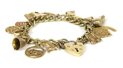 Lot 4 - A rolled gold curb chain bracelet