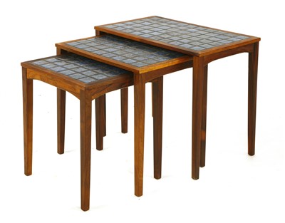 Lot 432 - A Danish rosewood nest of tables