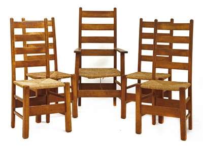 Lot 88 - An Heal's oak Letchworth armchair