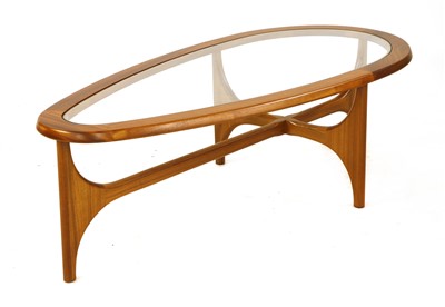 Lot 314 - A teak teardrop coffee table