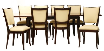 Lot 293 - A French Art Deco rosewood dining table