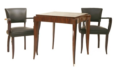 Lot 193 - A French Art Deco Macassar games table