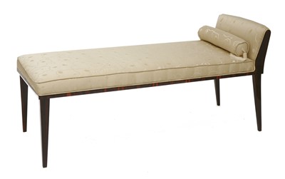 Lot 196 - A Macassar chaise lounge