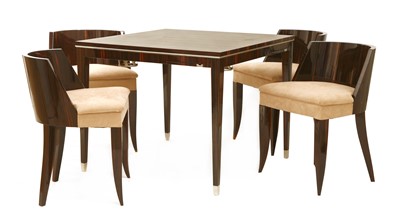 Lot 222 - An Art Deco Macassar games table