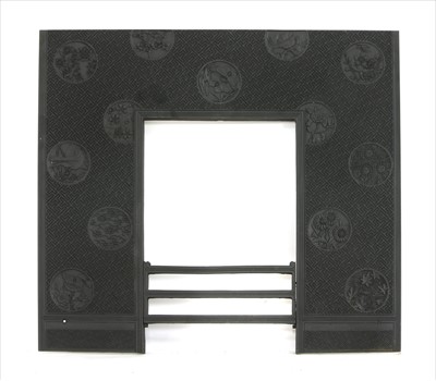 Lot 3 - A Barnard, Bishop & Barnards cast iron fireplace insert