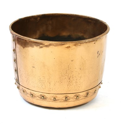 Lot 194A - A large Victorian copper log bin