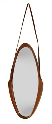 Lot 452 - An Italian teak wall mirror
