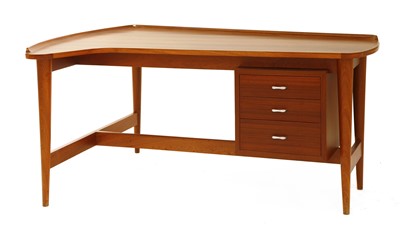 Lot 440 - A Danish teak desk