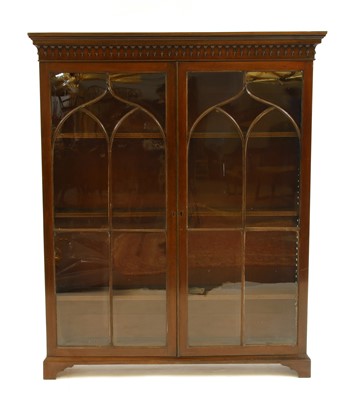 Lot 267 - A Georgian two door bookcase