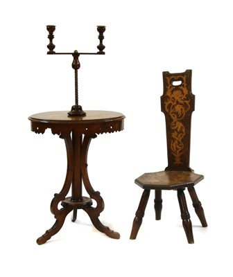 Lot 399 - A Victorian walnut oval occasional table