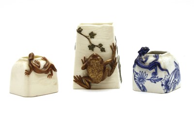 Lot 118 - A late 19th Century Royal Worcester porcelain Aesthetic posy vase
