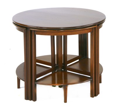 Lot 264 - An Art Deco mahogany nest of tables
