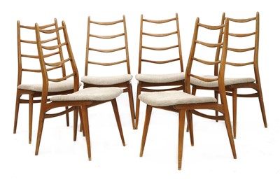 Lot 335 - Six teak dining chairs
