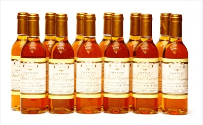 Lot 36 - Chateau Clos Haut-Peyraguey, 1er Cru Classé  Sauternes, 1996, twelve half bottles