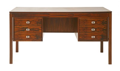 Lot 329 - A Danish rosewood desk