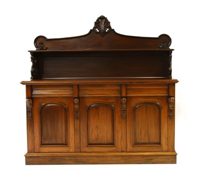 Lot 292 - A 20th century hardwood chiffonier