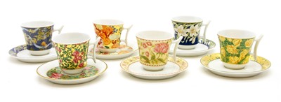 Lot 238 - Six Rosenthal porcelain demitasse cups and saucers