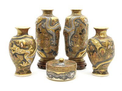 Lot 159 - A quantity of Japanese Satsuma wares