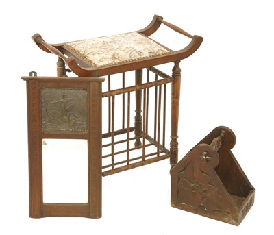 Lot 79 - A stained stool