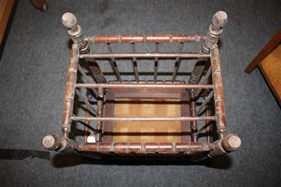 Lot 79 - A stained stool