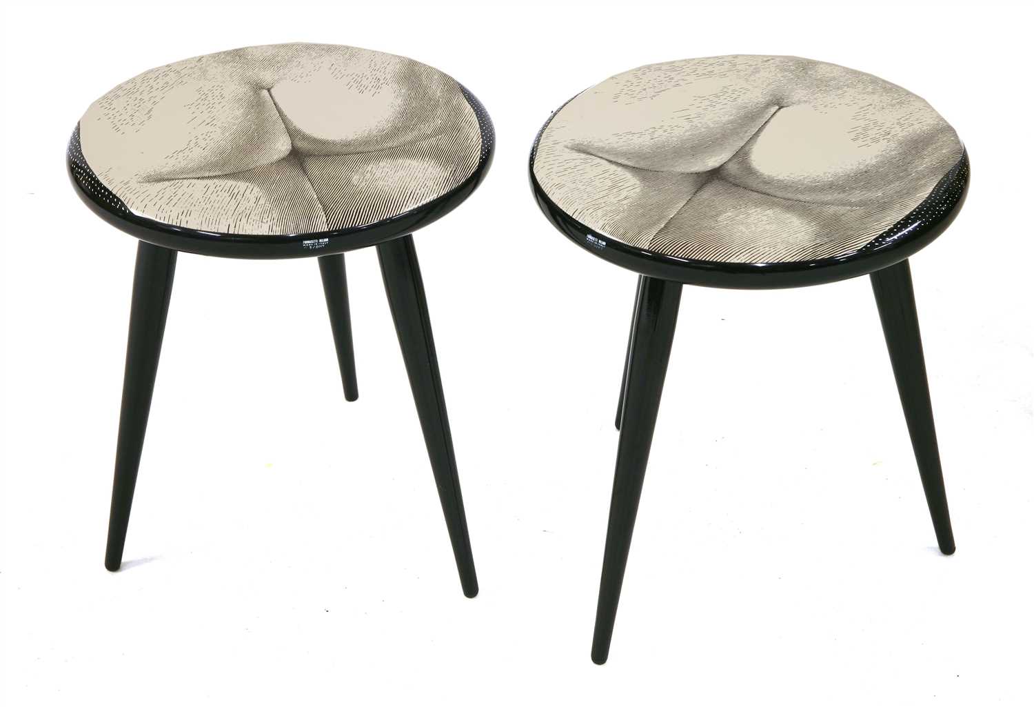 Lot 465 - A pair of 'Tergonomico' low stools