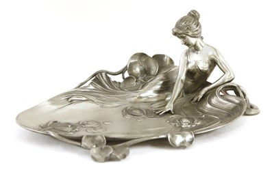 Lot 27 - A WMF pewter dish