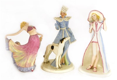 Lot 239 - Three Crown Devon Fielding figures of ladies