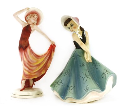 Lot 238 - An Italian pottery figure of a girl