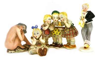 Lot 237 - A Tri-Art pottery figure of a nude