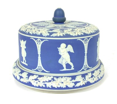Lot 258A - A blue and white Jasperware stilton dish