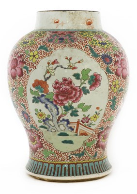 Lot 400 - A Chinese famille rose vase