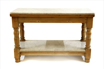 Lot 742 - A stripped pine kitchen centre unit