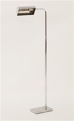 Lot 317 - A chrome adjustable standard lamp
