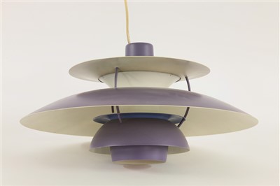 Lot 458 - A Louis Poulsen PH5 hanging pendant light