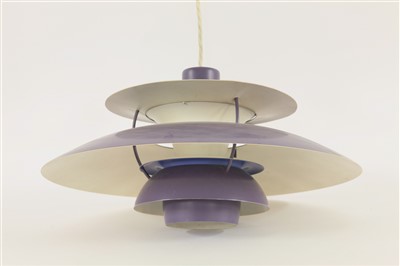 Lot 316 - A pair of Louis Poulsen PH5 hanging pendant lights