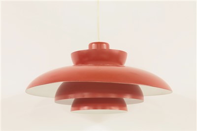 Lot 315 - A pair of Louis Poulsen hanging light pendants