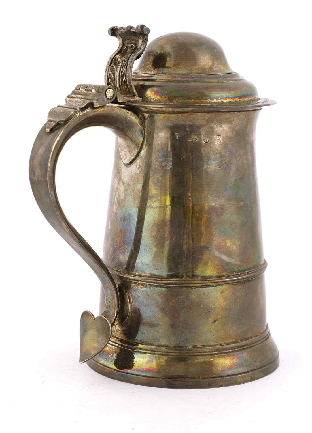 Lot 6 - A George III silver tankard