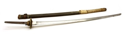 Lot 158 - A Japanese WWII Shin Gunto and scabbard