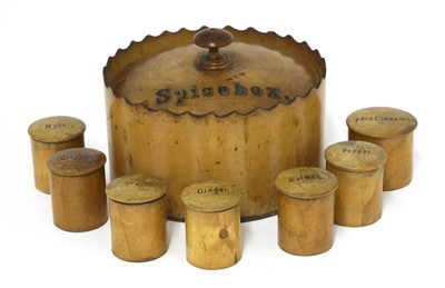 Lot 279 - A treen spice box