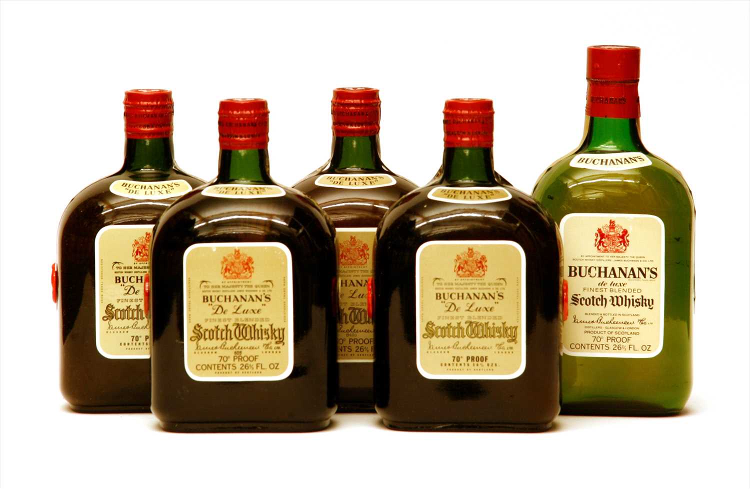Lot 119 - Buchanan's, De Luxe, Scotch Whisky, five bottles (each boxed)