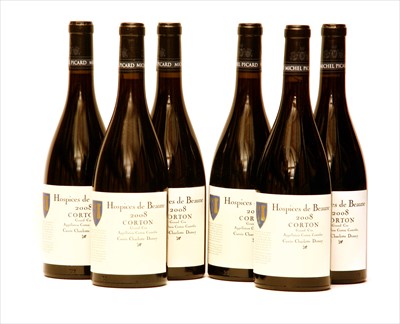 Lot 156 - Hospices de Beaune, Corton, Cuvée Charlotte Dumay, 2008, six bottles (boxed)