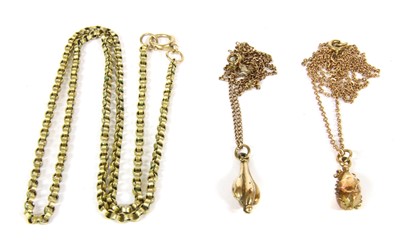 Lot 37 - A belcher link chain