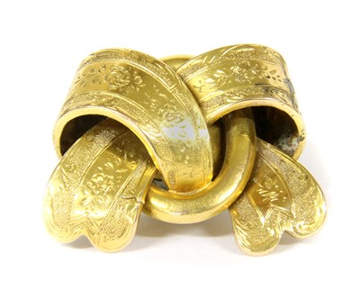 Lot 35 - A Victorian knot brooch