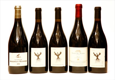 Lot 162 - Assorted Red Wines: Viña el Pison, Rioja, 2000, one bottle and others, five bottles in total
