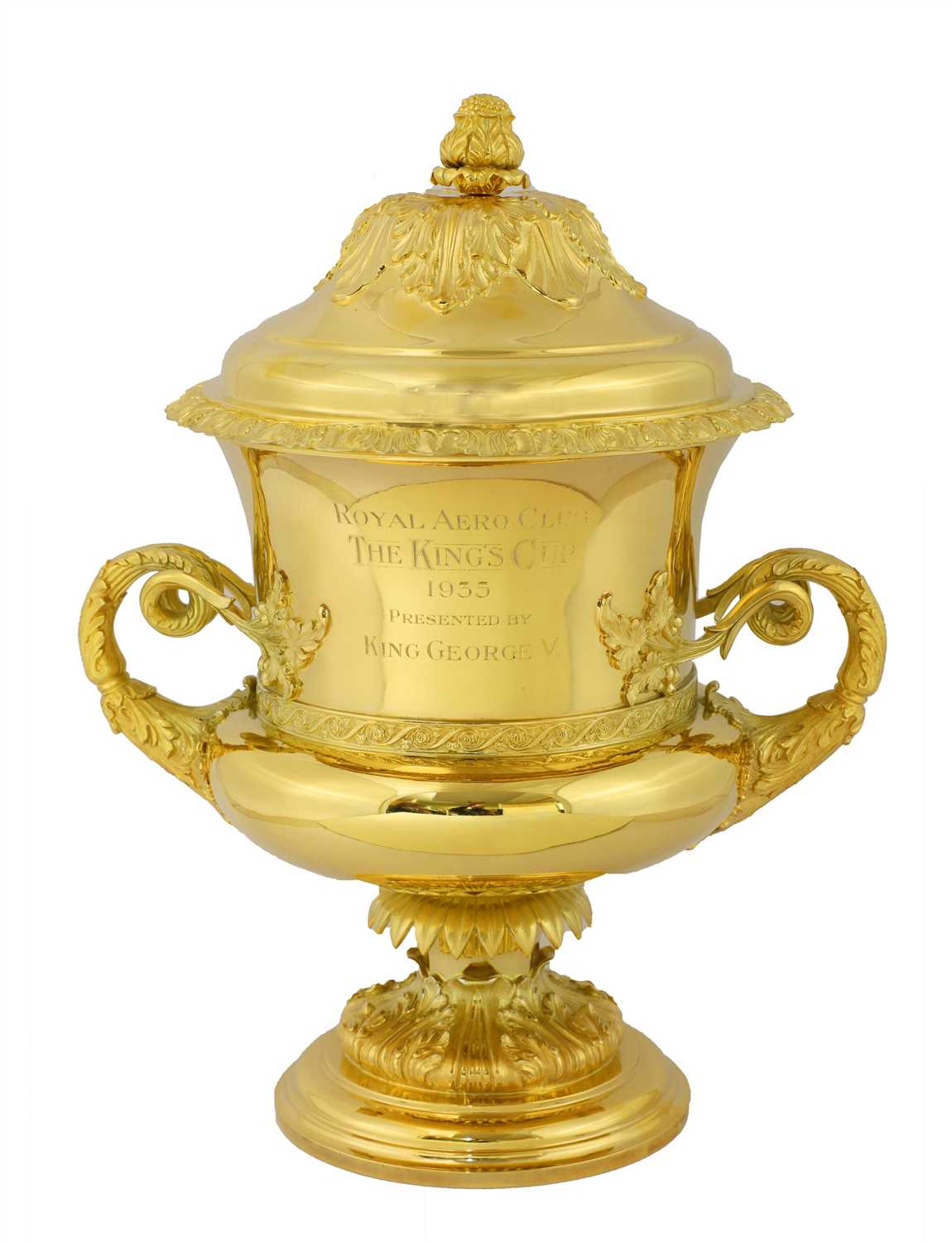 Lot 11 - A silver gilt flying trophy 'The King's Cup'