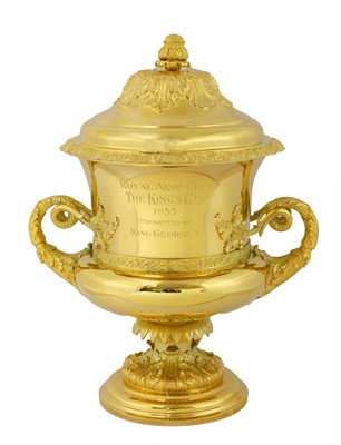 Lot 11 - A silver gilt flying trophy 'The King's Cup'