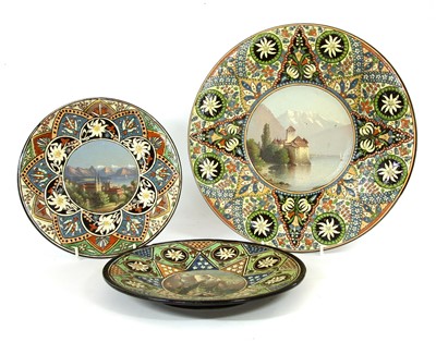 Lot 307 - Two large Thoune chargers