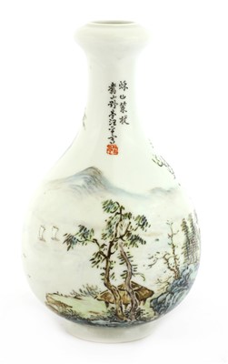 Lot 414 - A Chinese porcelain vase