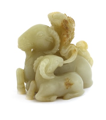 Lot 182 - A Chinese jade carving