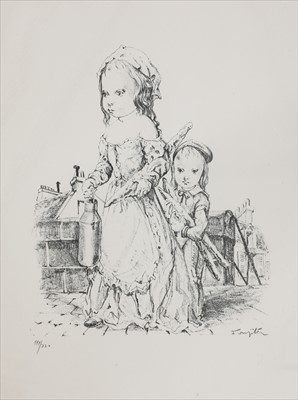 Lot 529 - Tsuguharo Foujita (Japanese,1886 -1968)